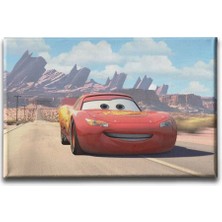 Şimşek Mcqueen Dekoratif Kanvas Duvar Tablosu