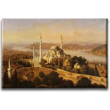 Osmanlı Cami Islami Hat Sanatı Kanvas Tablo