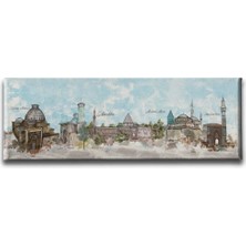 Mevlana Panoramik Kanvas Duvar Tablosu