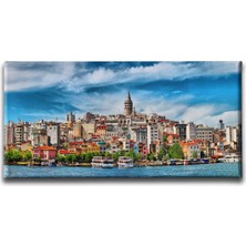 Karakoy Panoramik Kanvas Duvar Tablosu