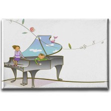 Çocuk Muzikali Çocuk Odası Kanvas Duvar Tablosu