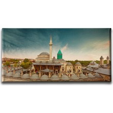 Mevlana Panoramik Kanvas Duvar Tablosu