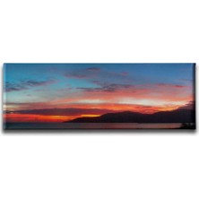 Gün Batımı Panoramik Kanvas Duvar Tablosu