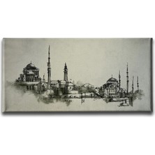 Istanbul Panoramik Kanvas Duvar Tablosu