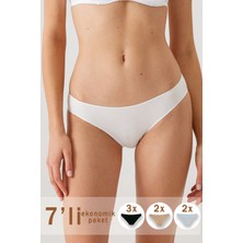 Pierre Cardin 7'li Ekonomik Paket 2070 No Show Pamuklu Basic Brief Külot