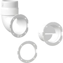 Marinehati Havalandırma Bağlantı Flanşı Ø76 x 5 mm Beyaz