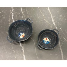 Dünya Plastik 1,2 L ve 0,7 L Mini Süzgeç Seti Antrasit Renk 2 Parça Set