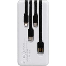 Hepu Titan Series HP-TP07 40.000 Mah Kendinden Entegre Kablolu Taşınabilir Şarj Cihazı (Çoklu Giriş/çıkış & Yüksek Kapasiteli Powerbank)