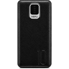 Hepu HP-TP01S Titan Series 10.000 Mah Dahili Entegre Kablolu Hızlı Şarj Powerbank – Quick Charge 3.0 Dijital LED Göstergeli Taşınabilir Şarj Cihazı (Siyah)