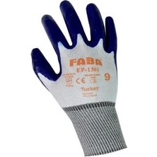 1001 EP-1301 Nitril Kaplı Polyester Eldiven Xl