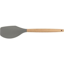 Epinox Silikon Sıyırma Spatulası Ahşap Sap - 32 cm