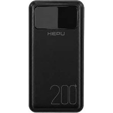 Hepu Titan Series HP-TP05S 20.000 Mah Kendinden Entegre Kablolu Hızlı Şarj Powerbank (Qualcomm Quick Charge 3.0 & Dijital Göstergeli Taşınabilir Şarj Cihazı)
