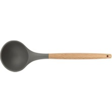 Epinox Silikon Kepçe Ahşap Saplı 32 cm