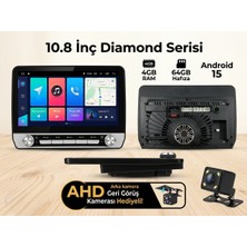 Kingwin 10.8 Inç Diamond Serisi Android Oto Teyp - 4gb Ram / 64GB - (Geri Görüş Kamerası Hediye) - Silver -