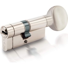 1001 164KTBSM Kilit Göbeği, Tuzaklı - Mandallı Kilit Silindiri, Barel (68 Mm, Nikel)