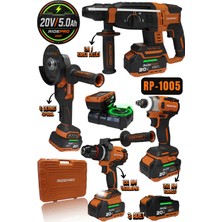 RIDEPRO TURBO 350 NM'Lİ PROFESYONEL ŞARJLI 4’LÜ SET