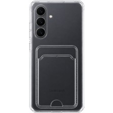 Mopal Samsung S26 Plus Uyumlu Kartlık Detaylı Şeffaf Silikon Kılıf | Yuki Serisi