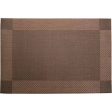 Epinox Amerikan Servis Pvc 30X45 cm - Kahverengi Çerçeve Desenli