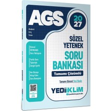 Yediiklim Yayınları 2027 Meb Ags Sözel Yetenek Tamamı Çözümlü Soru Bankası