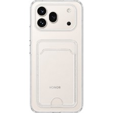 Mopal Honor 600 Pro Uyumlu Kartlık Detaylı Şeffaf Silikon Kılıf | Yuki Serisi