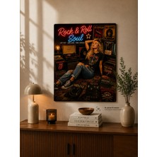 PRYDESIGN Plak Hikayeleri Kolleksiyonu Rock’un Ruhu Metal Tablo