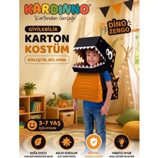 Kardinno Dino Zengo Eğitici Oyuncak Karton Giyilebilir Çocuk Kostümü Etkinlik Parti Kostümü