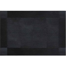 Epinox Amerikan Servis Pvc 30X45 cm - Siyah Kalın Çerçeve Desenli