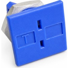 Thermokotec T (Cu-Const) Tipi Kare Panel Montaj Minyatür Termokupl Soketi
