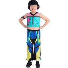 Rubies K-Pop Demon Hunters Klasik Zoey Kostüm Seti 7-8 Yaş S