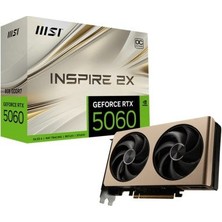 MSI Msı Nvıdıa Geforce Rtx 5060 Inspıre 2x Oc Gold 128BIT Gddr7 8gb Ekran Kartı