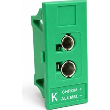 Thermokotec K (Nicr-Ni) Tipi Upj Panel Montaj Termokupl Soketi - Yeşil