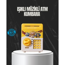 A-Luxe Sarı Renk Otomatik Para Çeken Şifreli Çocuk Kumbarası