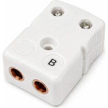 Thermokotec B (Ptrh-Pt) Tipi Seramik Dişi Termokupl Konnektörü