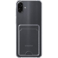 Mopal Samsung A07 Uyumlu Kartlık Detaylı Şeffaf Silikon Kılıf | Yuki Serisi