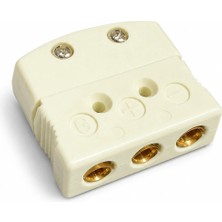 Thermokotec Rtd (PT100 / PT1000) Tipi Standart Konnektör 3 Pin- Dişi