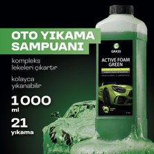 Grass Active Foam Green 1 L Aktif Köpük Oto Şampuanı – Fırçasız Ön Yıkama için Renkli Yoğun Köpük