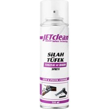 Jet Clean Jetclean 250ML Silah ve Tüfek Temizlik Bakım Spreyi 4'ü 1 Arada Koruyucu Yağ ve Pas Sökücü