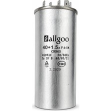 Allgoo 40+1,5 Μf 450V Klima Kapasitörü