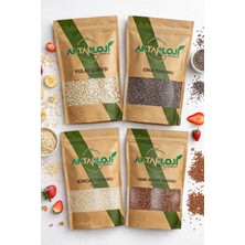 Aktarloji 400 gr 4’lü Süper Gıda Paketi ( 100 gr Yulaf Ezmesi, 100 gr Chia Tohumu , 100 gr Kinoa Tohumu , 100 gr Keten Tohumu )