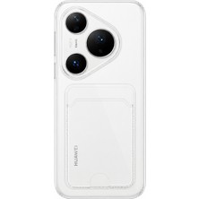 Mopal P80 Pro Uyumlu Kartlık Detaylı Şeffaf Silikon Kılıf | Yuki Serisi