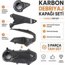 Ultraparts PH-678 Honda Pcx 2021-2026 Uyumlu Camlı Debriyaj Kapağı Seti Karbon