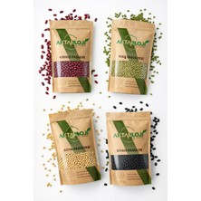 Aktarloji Glutensiz 4'lü Fasulye Seti 2 kg Kırmızı + 2 kg Maş + 2 kg Soya + 2 kg Siyah Fasulye