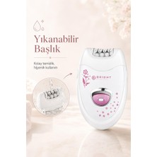 Bright Elegance BE-1196 Kablolu / Kablosuz Şarjlı 2 Kademe 18 Çift Cımbız Epilasyon Aleti