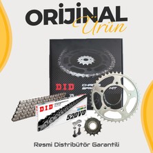 DID Dıd Bajaj Pulsar F 250 Zincir Dişli Seti (2022-2025) O-Ringli Zincir (Çelik Renk)