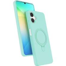 Zamerya Galaxy A06 Regal Magsafe Standlı Kapak - Su Yeşili
