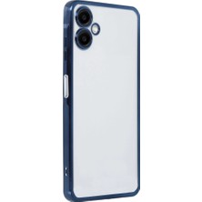 Zamerya Galaxy A06 Kılıf Razer Lensli Silikon - Lacivert