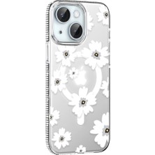 Zamerya Joko Iphone 14 Floral Magsafe Kapak - Beyaz