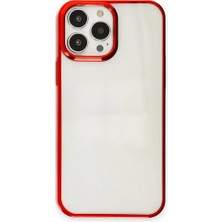 Zamerya Iphone 13 Pro Max Kılıf Element Silikon - Kırmızı