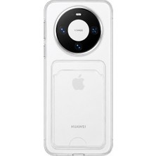 Mopal Mate 80 Pro Max Uyumlu Kartlık Detaylı Şeffaf Silikon Kılıf | Yuki Serisi