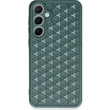 Zamerya Galaxy A55 5g Kılıf Petek Silikon Kapak - Koyu Yeşil